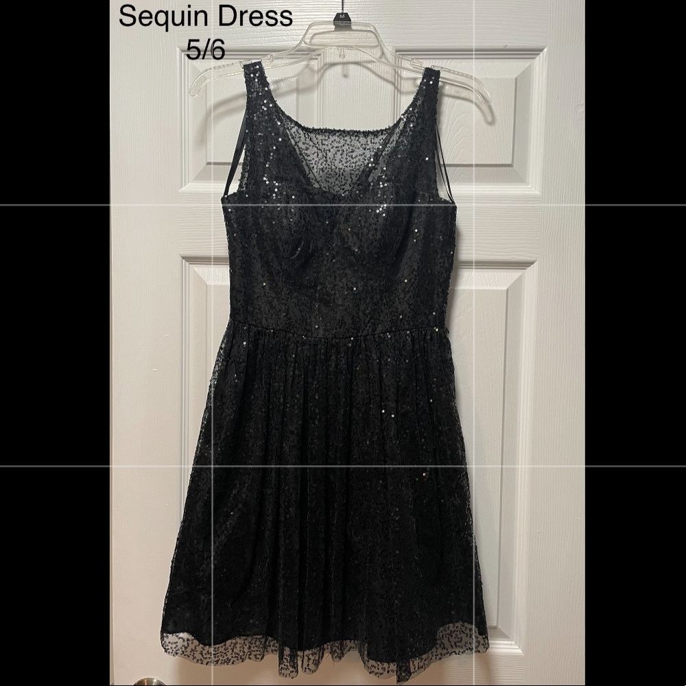Black Sequin Dress